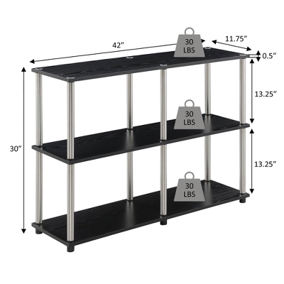 Breighton Home Designs2Go No Tools Console Table With Shelves 7 Breighton Home Designs2Go No Tools Console Table With Shelves - Image 5