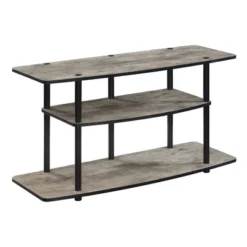 Designs2Go 3 Tier Wide TV Stand For TVs Up To 43" - Breighton Home -Urban Nest Store GUEST 7c495681 55cc 4e79 ad61 0dfbcd7bc314