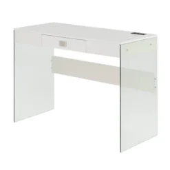 42" SoHo Glass Desk With Charging Station - Breighton Home -Urban Nest Store GUEST 7ecd0ea2 58c0 4514 86ab faf1face276e