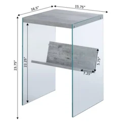 SoHo End Table With Shelf - Breighton Home -Urban Nest Store GUEST 7f4a77ff ab1b 448b 9984 04efd3b59c07