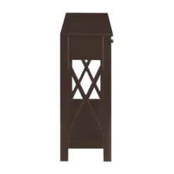 Breighton Home Oxford 1 Drawer Entryway Hall Table With Shelf In Espresso -Urban Nest Store GUEST 860e0aa2 2c7e 45b1 9707 1b9a42e2fbe3