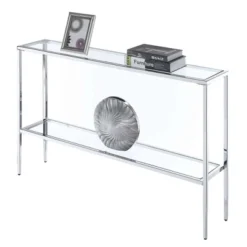 Nadia Chrome Console Table Chrome - Breighton Home -Urban Nest Store GUEST 88077d5f ceac 46f2 9d51 d79b114fe026