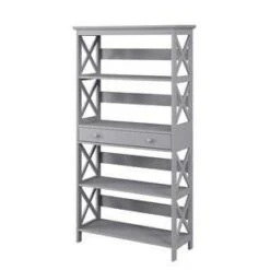 59.75" Oxford 5 Tier Bookcase With Drawer - Breighton Home -Urban Nest Store GUEST 8814cc76 475e 4357 8c10 2f191d7476c1