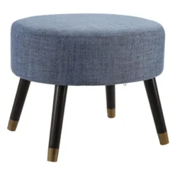 Designs4Comfort Mid-Century Modern Round Ottoman Stool - Breighton Home -Urban Nest Store GUEST 893b1302 261c 40d2 bc3d c88adbbf19b4