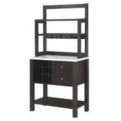 Newport 2 Drawer Serving Bar With Wine Rack And Shelves - Breighton Home -Urban Nest Store GUEST 8aee40fb 660e 49f3 8777 e957b1be3172