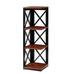 38.5" Oxford 3 Tier Corner Bookcase - Breighton Home -Urban Nest Store GUEST 8b261890 47a1 44c1 afb1 5d6253f4f45e