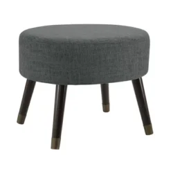 Designs4Comfort Mid-Century Modern Round Ottoman Stool - Breighton Home -Urban Nest Store GUEST 8b498ecd 1dcc 4c56 a5dd 3d39b7bb403e