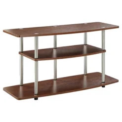 Designs2Go 3 Tier Wide TV Stand For TVs Up To 43" - Breighton Home -Urban Nest Store GUEST 8b700ff4 fdf2 4317 bc20 fcedeb6578a0