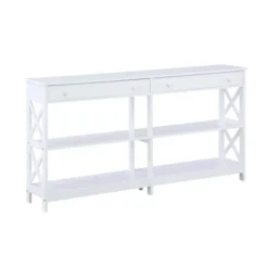 60" Oxford 2 Drawer Console Table With Shelves - Breighton Home -Urban Nest Store GUEST 8d4a8796 12fb 48e4 bb78 dde0553f7fab