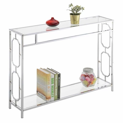 Omega Chrome Console Table Chrome - Breighton Home 4 Omega Chrome Console Table Chrome - Breighton Home - Image 2