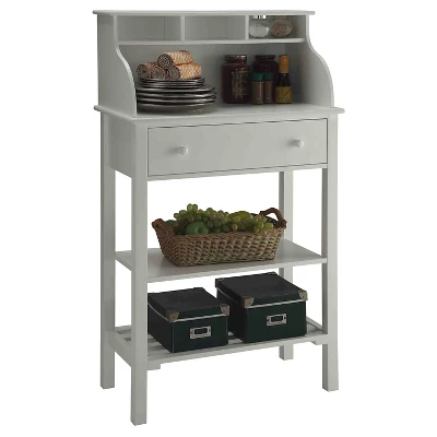 Designs2Go Office/Kitchen Storage Desk White - Breighton Home 3 Designs2Go Office/Kitchen Storage Desk White - Breighton Home