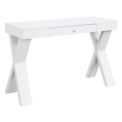 Newport Wood Writing Desk With Drawer - Breighton Home 8 Newport Wood Writing Desk With Drawer - Breighton Home - Image 6