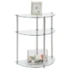 Classic Glass 3 Tier Entryway Table Clear Glass - Breighton Home -Urban Nest Store GUEST 914490f1 f700 4b06 98bc ebfeebbcef9e