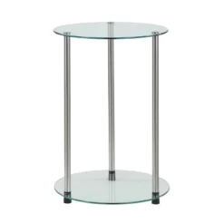 Designs2Go Classic Glass 2 Tier Round End Table - Breighton Home 11 Designs2Go Classic Glass 2 Tier Round End Table - Breighton Home -Urban Nest Store GUEST 92032a31 c7a5 4aeb a928 f17d55d3095d