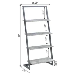 57" Graystone 4 Tier Ladder Bookshelf - Breighton Home -Urban Nest Store GUEST 922b29ce 4778 46e3 9d9f 9ff36b461b4c
