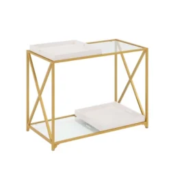 St Andrews Console Table White/Gold - Breighton Home -Urban Nest Store GUEST 93ae78e6 7304 44af 9bb3 e82d9fee18fa