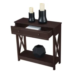 Breighton Home Oxford 1 Drawer Entryway Hall Table With Shelf In Espresso -Urban Nest Store GUEST 9d7321d0 5098 4afd 8c36 ff2f4d181225