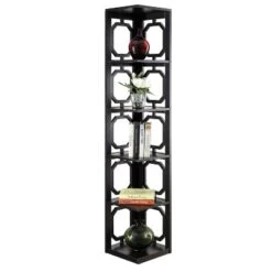 63.75" Omega 5 Tier Corner Bookcase - Breighton Home -Urban Nest Store GUEST 9f3601d0 b5c0 4553 b2f2 7e31de75b44d