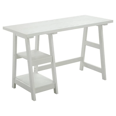 Designs2Go Trestle Desk With Shelves - Breighton Home 14 Designs2Go Trestle Desk With Shelves - Breighton Home - Image 12