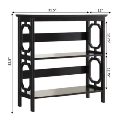 32.5" Omega 3 Tier Bookcase - Breighton Home 10 32.5" Omega 3 Tier Bookcase - Breighton Home -Urban Nest Store GUEST a8f24302 89f7 4797 99c5 79daf906e9fc