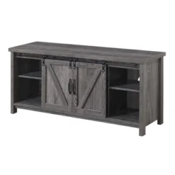 Blake Barn Door TV Stand For TVs Up To 55" With Shelves And Sliding Cabinets - Breighton Home -Urban Nest Store GUEST a90f310e 2825 40a9 9e08 b5d46a0aad9e