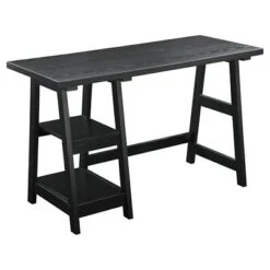 Designs2Go Trestle Desk With Shelves - Breighton Home 24 Designs2Go Trestle Desk With Shelves - Breighton Home -Urban Nest Store GUEST aa86743b 8e79 40c2 a6bb 7fbdc03f49ae