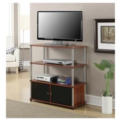 Highboy TV Stand For TVs Up To 37" Cherry Red - Breighton Home -Urban Nest Store GUEST b4f93301 9c59 4f5f 930e 88e424d70c85