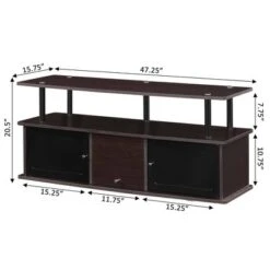 Designs2Go TV Stand For TVs Up To 50" With 3 Storage Cabinets And Shelf - Breighton Home -Urban Nest Store GUEST b76f315f 8001 4487 922a 90ad4c0ad248