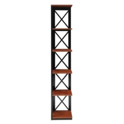 63.75" Oxford 5 Tier Corner Bookcase - Breighton Home -Urban Nest Store GUEST b77d1091 bbe6 4af6 8580 a5fa89b14166