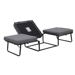 Designs4Comfort Folding Bed Ottoman Soft Gray Fabric - Breighton Home: Multi-Functional Sleeper, No Assembly Required 18 Designs4Comfort Folding Bed Ottoman Soft Gray Fabric - Breighton Home: Multi-Functional Sleeper, No Assembly Required -Urban Nest Store GUEST ba338178 cd1d 475f baed 646a56a362e1