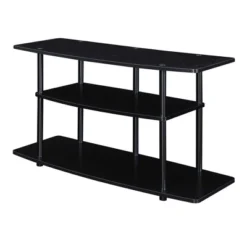 Designs2Go 3 Tier Wide TV Stand For TVs Up To 43" - Breighton Home -Urban Nest Store GUEST bd1f354e ac69 4dad a918 0c7540cbe82e