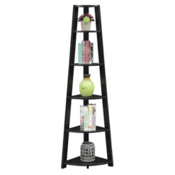 71" Newport 5 Tier Corner Bookshelf - Breighton Home -Urban Nest Store GUEST c1281699 2928 41f4 bb09 78446e8941e8