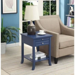 American Heritage Logan End Table With Drawer And Slide - Johar Furniture