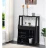 Uptown Wine Bar With Cabinet Faux Black Marble/Espresso - Breighton Home -Urban Nest Store GUEST c7e92d50 cd7c 4d04 8ab1 6299838b7f0e