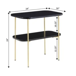 Lunar Chairside End Table With Shelf - Breighton Home -Urban Nest Store GUEST c9a866af d93d 4bf0 afbb 0257a2865f77