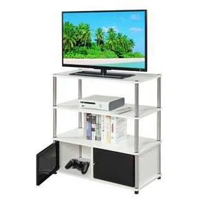 Highboy TV Stand For TVs Up To 40" Doors - Breighton Home 3 Highboy TV Stand For TVs Up To 40" Doors - Breighton Home