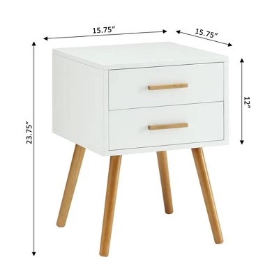 Oslo 2 Drawer End Table - Breighton Home 5 Oslo 2 Drawer End Table - Breighton Home - Image 3