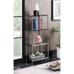 43" Royal Crest 4 Tier Tower Chrome - Breighton Home