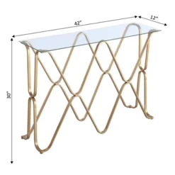 Neptune Console Table Glass Top/Gold - Breighton Home 7 Neptune Console Table Glass Top/Gold - Breighton Home -Urban Nest Store GUEST d101089e e177 4f1d b854 4ee7fd008eee