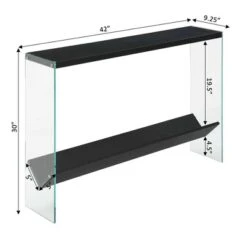 SoHo V Console Table With Shelf - Breighton Home -Urban Nest Store GUEST d185a890 90f0 4084 899c aa490d2c6b82