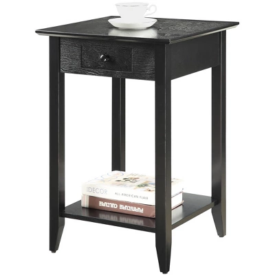 American Heritage End Table With Drawer Shelf - Breighton Home 3 American Heritage End Table With Drawer Shelf - Breighton Home
