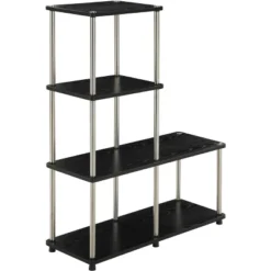 41.75" Designs2Go 4 Tier Multi Shelf L Bookshelf - Breighton Home -Urban Nest Store GUEST d47efcd5 da6f 436b a7b6 b573e78ac911