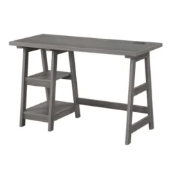 Designs2Go Trestle Desk With Charging Station And Shelves - Breighton Home -Urban Nest Store GUEST d563661d 9a5d 46fa 9123 27c5a70bf67b