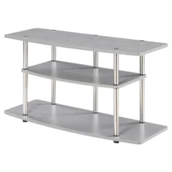 Designs2Go 3 Tier Wide TV Stand For TVs Up To 43" - Breighton Home -Urban Nest Store GUEST d7d58d79 2f83 48f2 9035 e8a45282b073