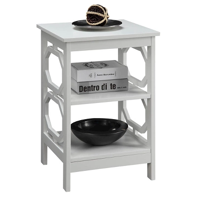 Omega End Table With Shelves - Breighton Home 3 Omega End Table With Shelves - Breighton Home