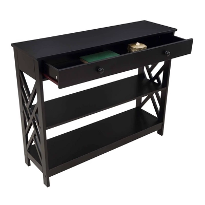 Titan 1 Drawer Console Table With Shelves - Breighton Home 6 Titan 1 Drawer Console Table With Shelves - Breighton Home - Image 4