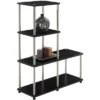 41.75" Designs2Go 4 Tier Multi Shelf L Bookshelf - Breighton Home -Urban Nest Store GUEST dddc97ba c52f 47c5 8f0a fbb80417aced