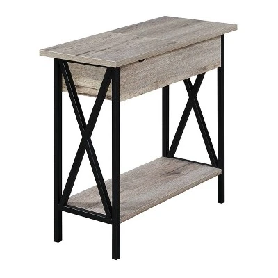 Tucson Flip Top End Table With Charging Station And Shelf - Breighton Home 10 Tucson Flip Top End Table With Charging Station And Shelf - Breighton Home - Image 8