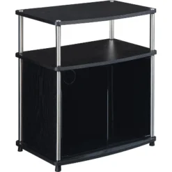 Designs2Go TV Stand For TVs Up To 25" With Black Glass Storage Cabinet And Shelf - Breighton Home -Urban Nest Store GUEST e09bae36 011d 4417 b69f 7f59d1a4e0c7