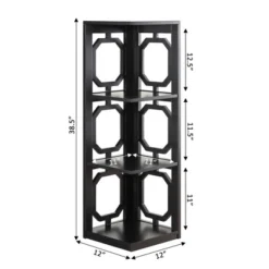 38.5" Omega 3 Tier Corner Bookcase - Breighton Home -Urban Nest Store GUEST e2ad29cf f7d6 4cb8 ab65 7278fcc7016d
